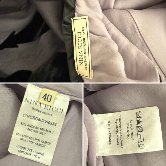 NINA RICCI 2011 Vintage Runway Full Look: Backless Gown + Leather Gloves - Picture 12 of 12